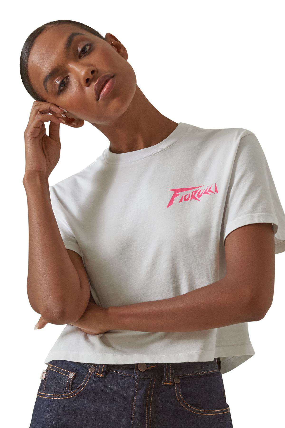 FIORUCCI HIGH VOLTAGE CROP T-SHIRT SMALL