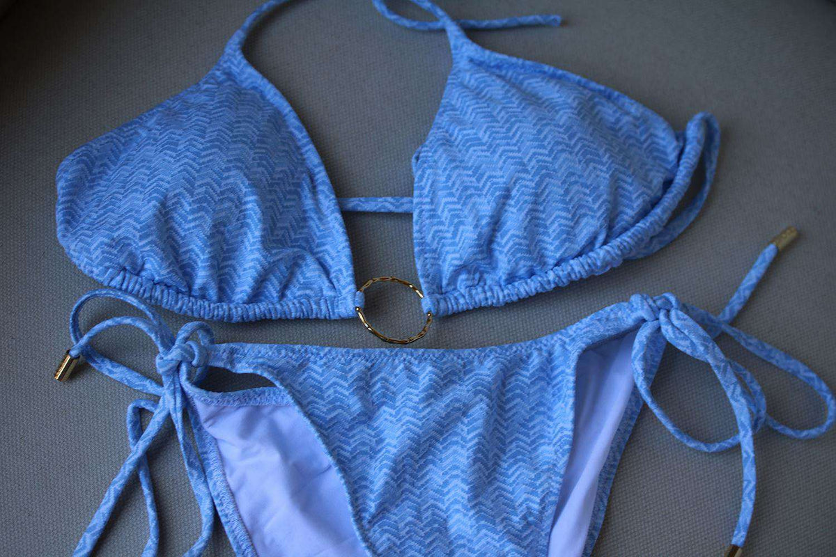 MELISSA ODABASH MIAMI TRIANGLE RING BIKINI UK 12/16