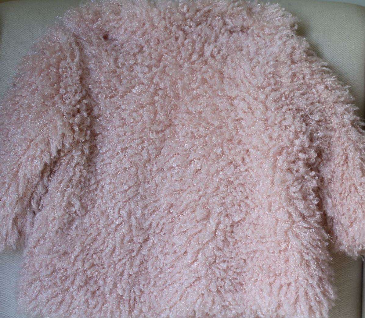 STELLA MCCARTNEY KIDS BABY PINK SPARKLES COAT 3 YEARS