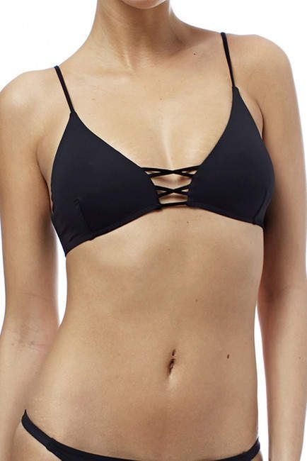 MELISSA ODABASH SARDINIA PURPLE TRIANGLE TOP AND KEY WEST BIKINI UK 10/14
