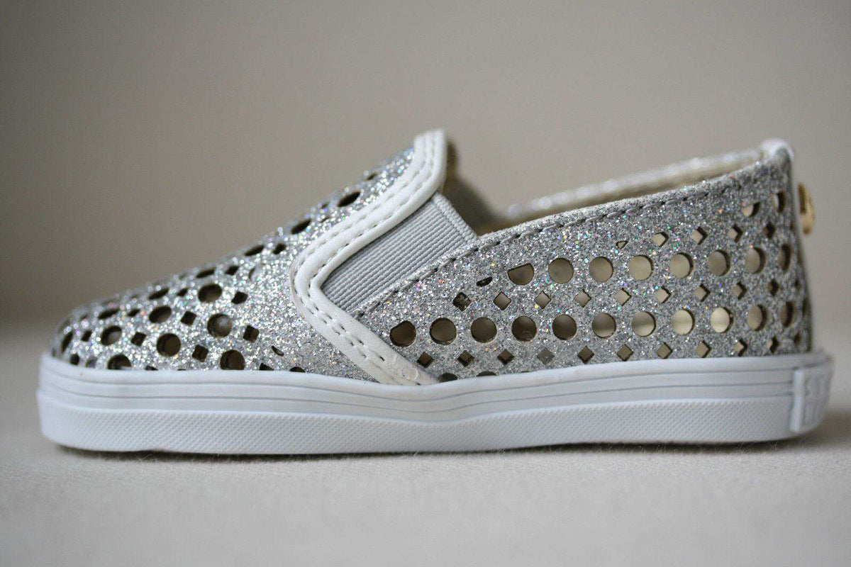 STUART WEITZMAN BABY COUNTRY SILVER SHOES EU 18.5 UK 2.5