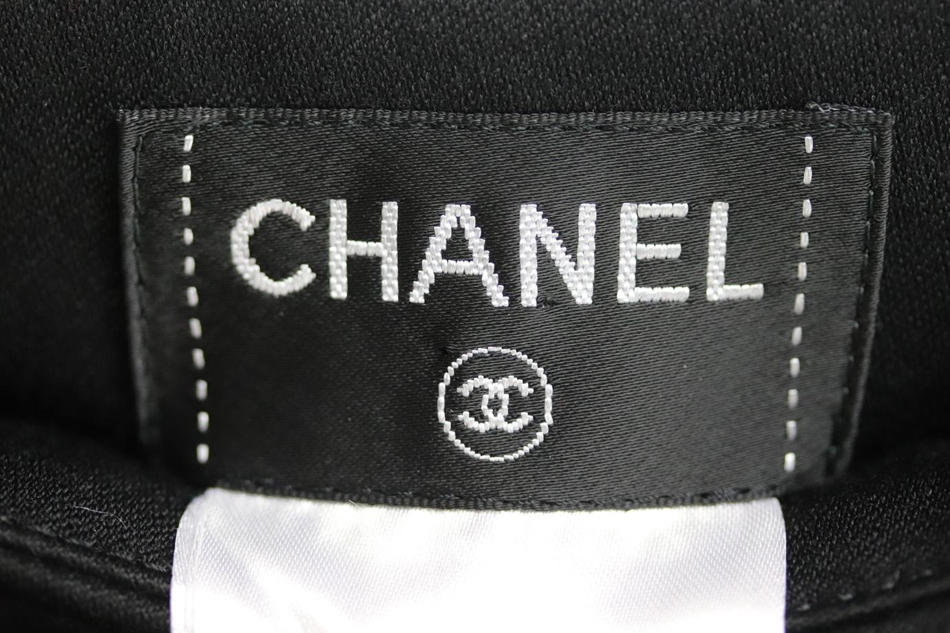 CHANEL WOOL STRAIGHT LEG PANTS FR 34 UK 6