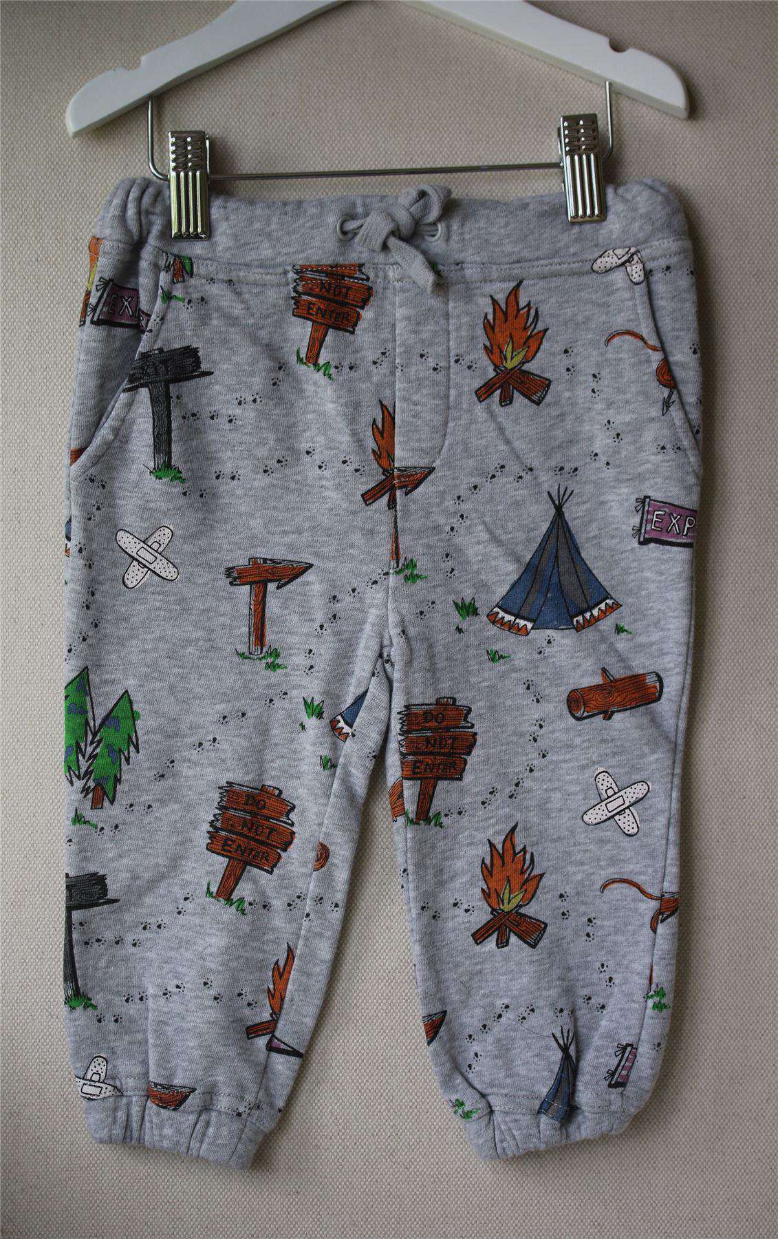 STELLA MCCARTNEY KIDS GREY LOOPIE CAMPING TROUSERS 24 MONTHS