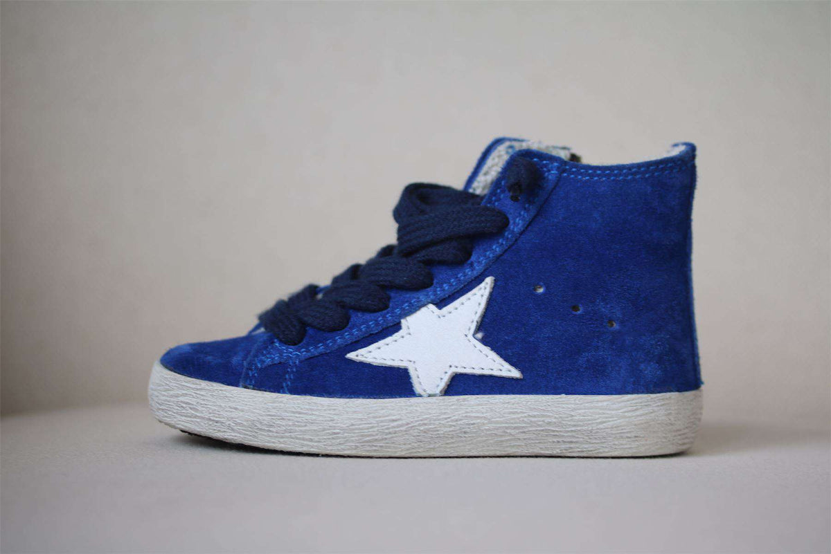 GOLDEN GOOSE DELUXE BRAND FOR BONPOINT BLUE SNEAKERS EU 23 UK 6.5
