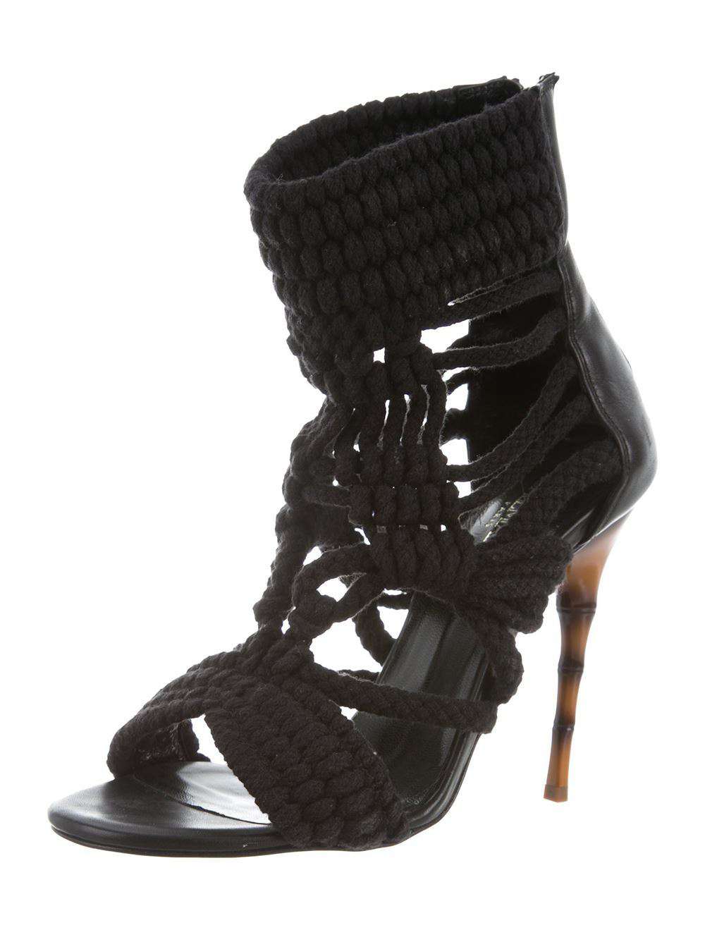 BALMAIN WOVEN ROPE SANDALS EU 38 UK 5 US 8