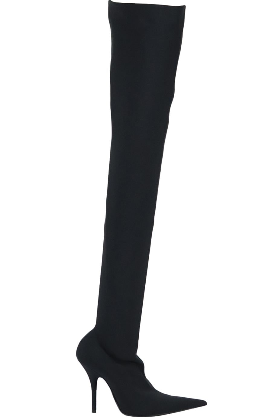 BALENCIAGA KNIFE STRETCH JERSEY OVER THE KNEE BOOTS EU 37.5 UK 4.5 US 7.5