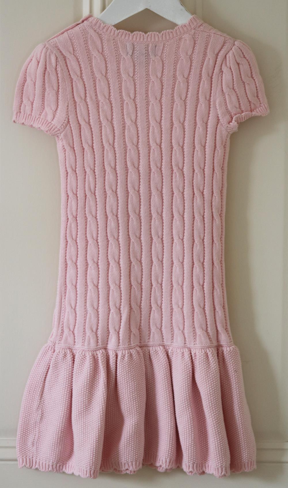 POLO RALPH LAUREN KIDS GIRLS KNIT COTTON DRESS 5 YEARS