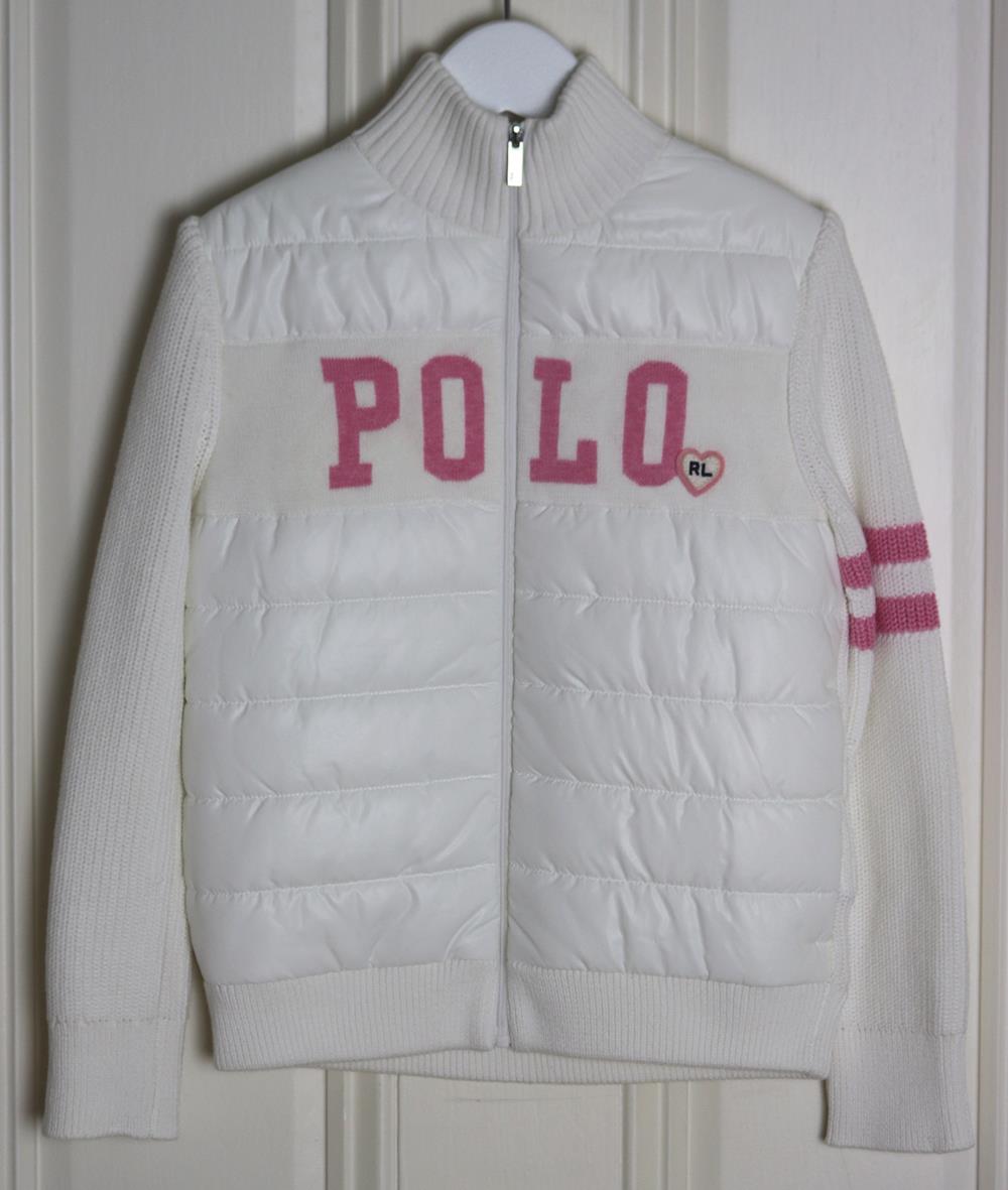 POLO RALPH LAUREN KIDS GIRLS PADDED KNITTED JACKET 6 YEARS