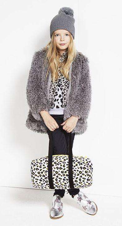 STELLA MCCARTNEY KIDS BABY GREY SPARKLES COAT 3 YEARS