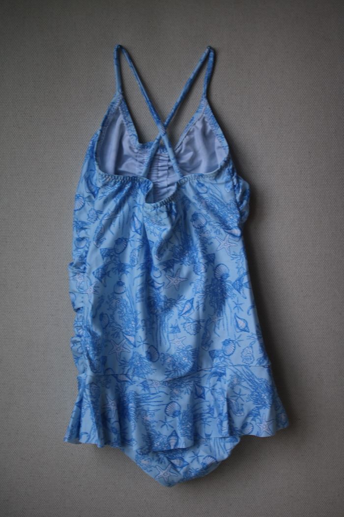 MELISSA ODABASH KIDS POPPY SEALIFE BLUE SWIMSUIT 4 YEARS