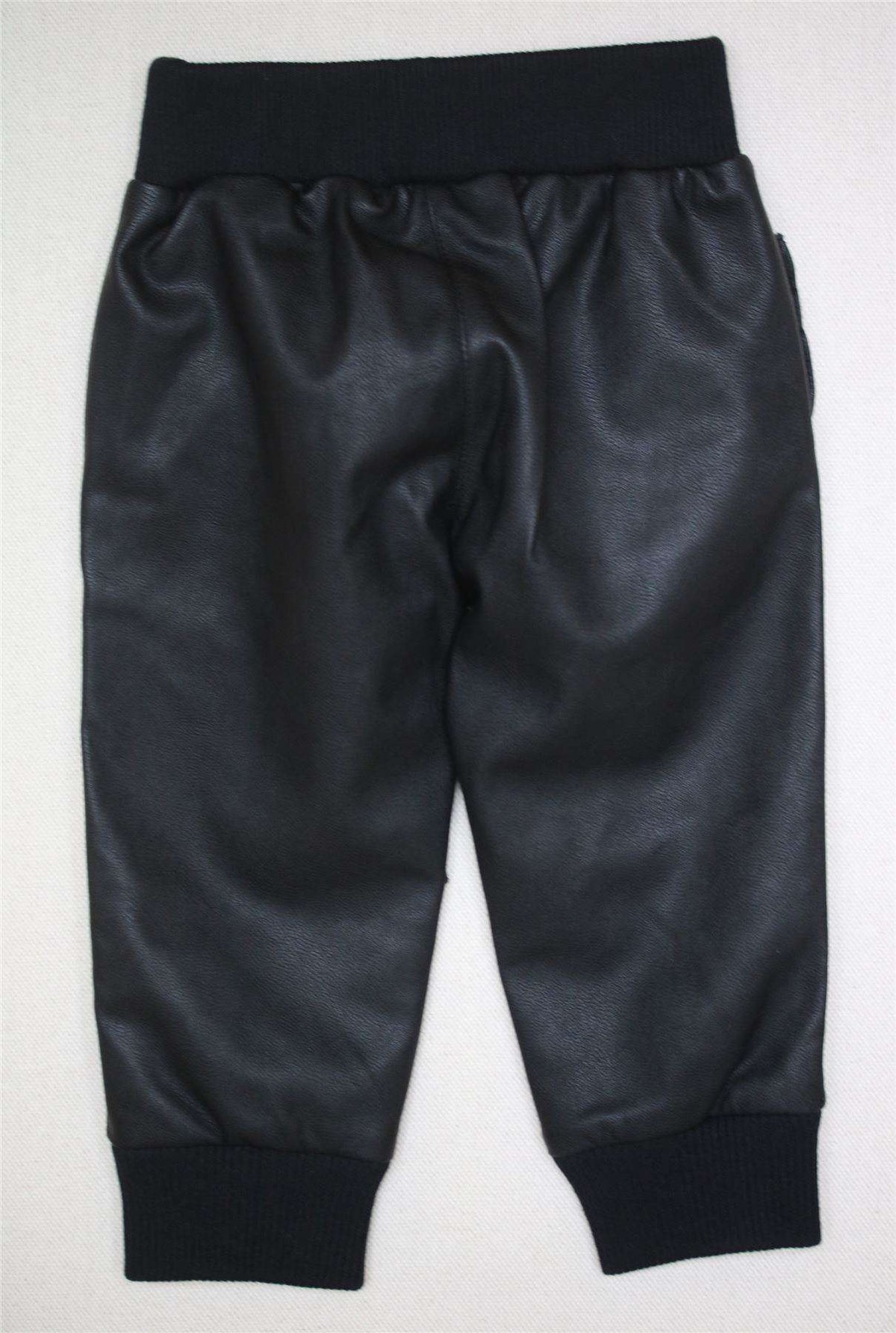SIMONETTA GIRLS LEATHER-LOOK TROUSERS 4 YEARS