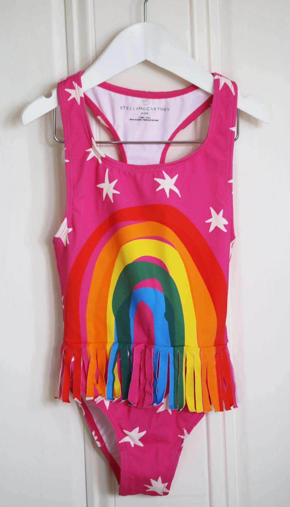 STELLA MCCARTNEY KIDS GIRLS RAINBOW SWIMSUIT 6 YEARS