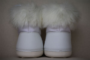 GIUSEPPE ZANOTTI GIRLS WHITE SNOW BOOTS EU 26-28 UK 8.5-10.5