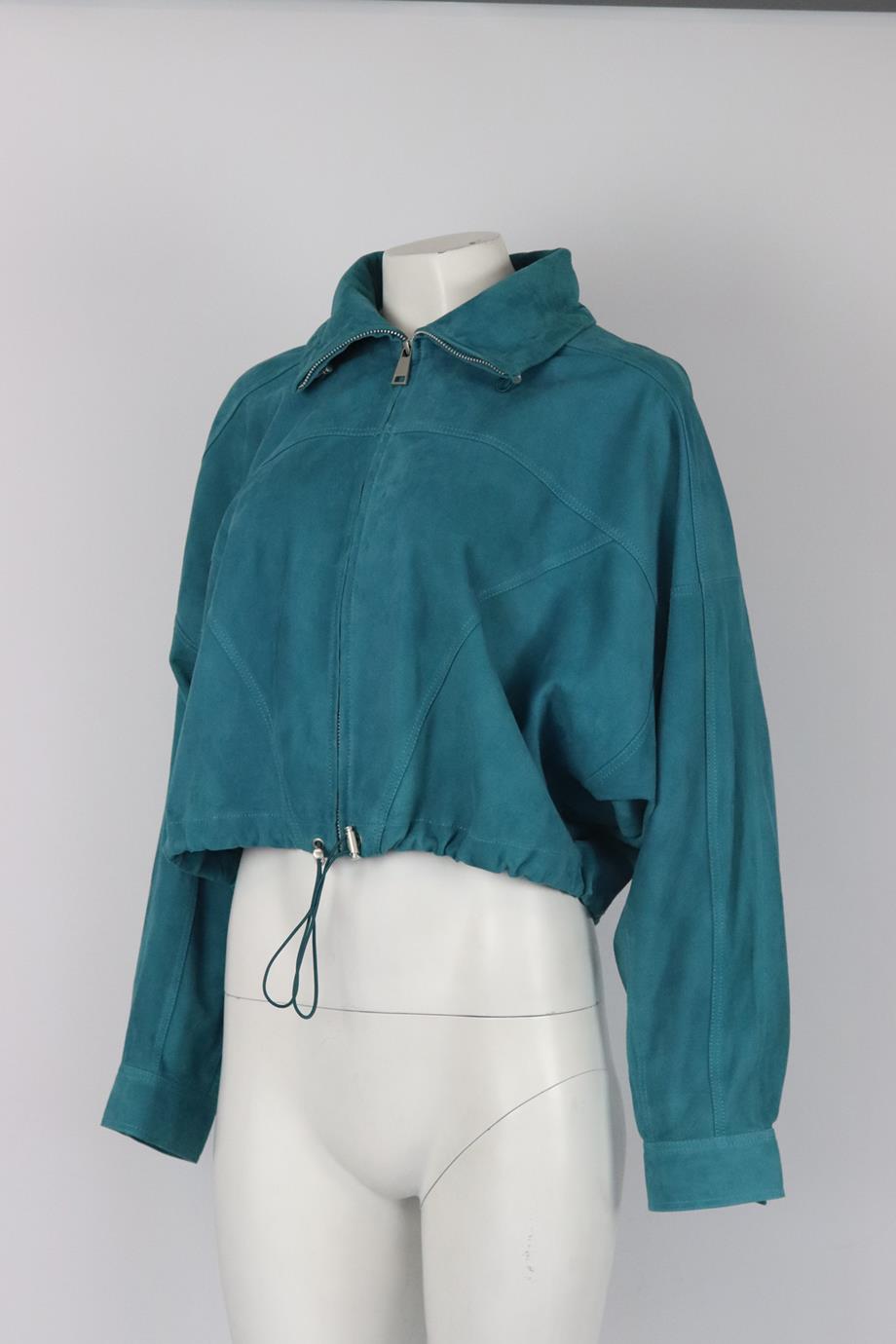 ARMA CROPPED SUEDE JACKET UK 12