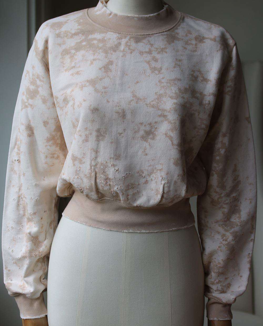 COTTON CITIZEN MILAN CROPPED CREW NECK SWEATER XSMALL