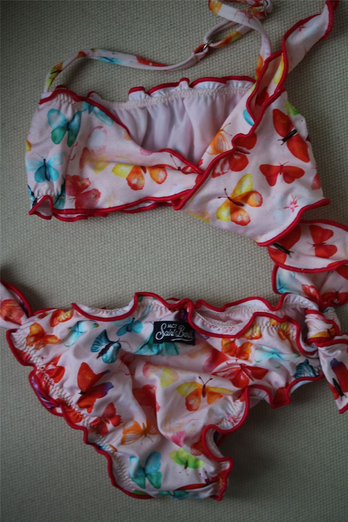 MC2 ST BARTH GIRLS PINK BUTTERFLY BIKINI 4 YEARS