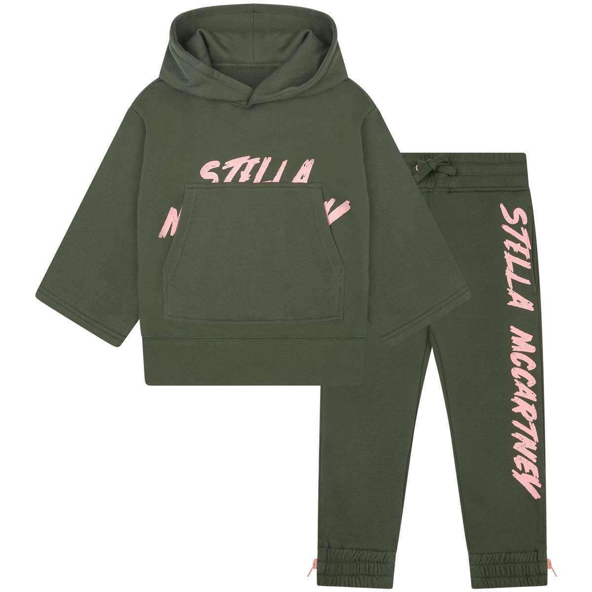 STELLA MCCARTNEY KIDS GIRLS LOGO COTTON TRACKSUIT 6 YEARS