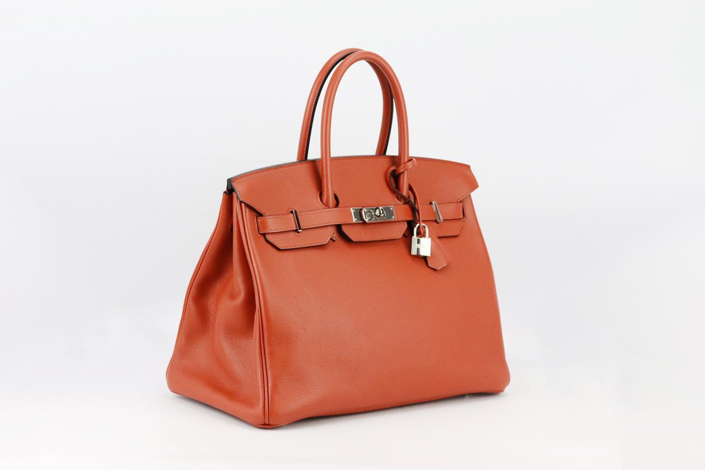 Hermès 2017 Birkin 35cm Taurillon Novillo Leather Bag