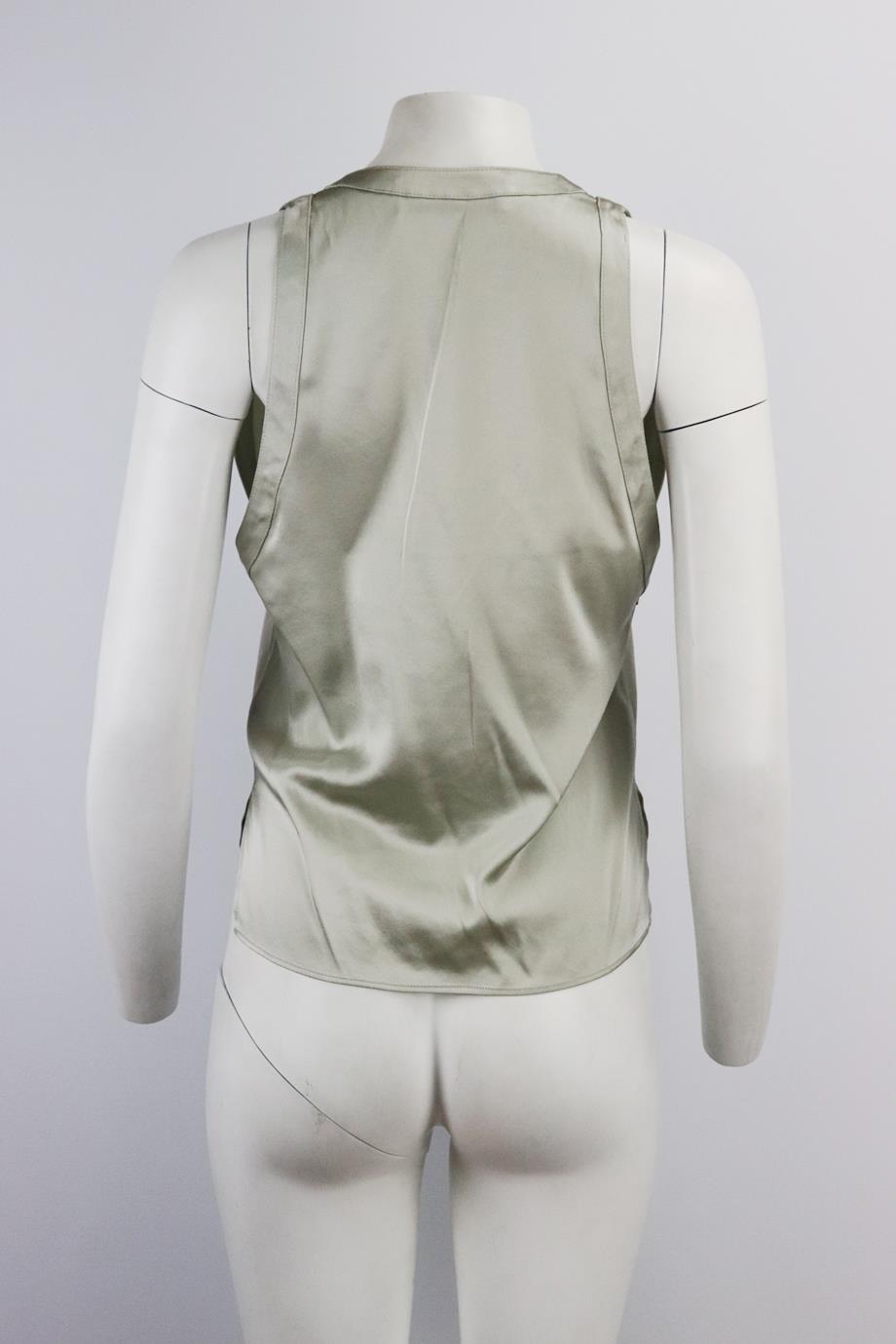 ALASDAIR SILK SATIN TOP US 0 UK 4