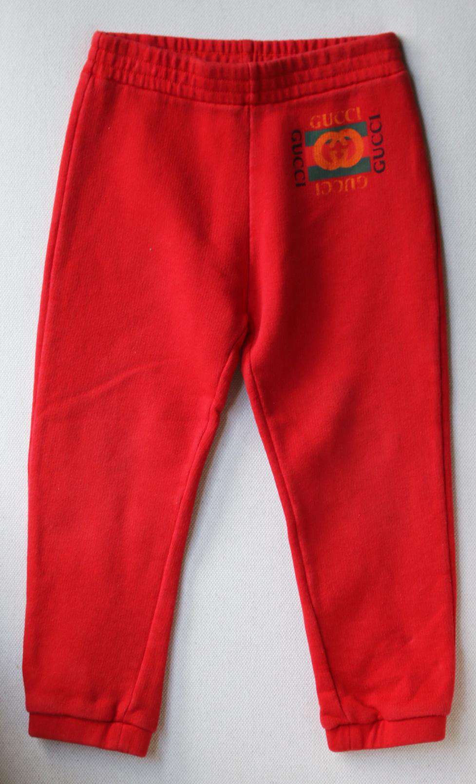 GUCCI KIDS UNISEX GG LOGO SWEATPANTS 36 MONTHS