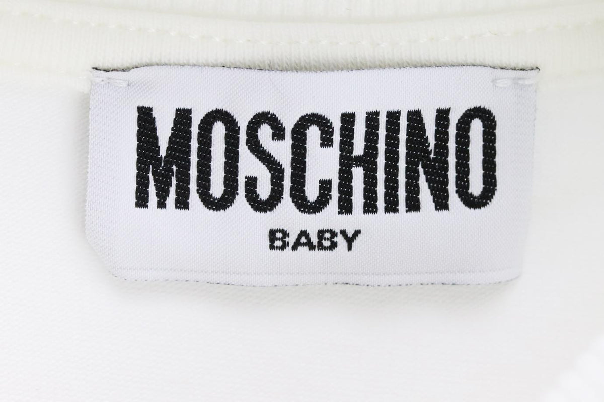 MOSCHINO BABY GIRLS LOGO COTTON TOP 9-12 MONTHS