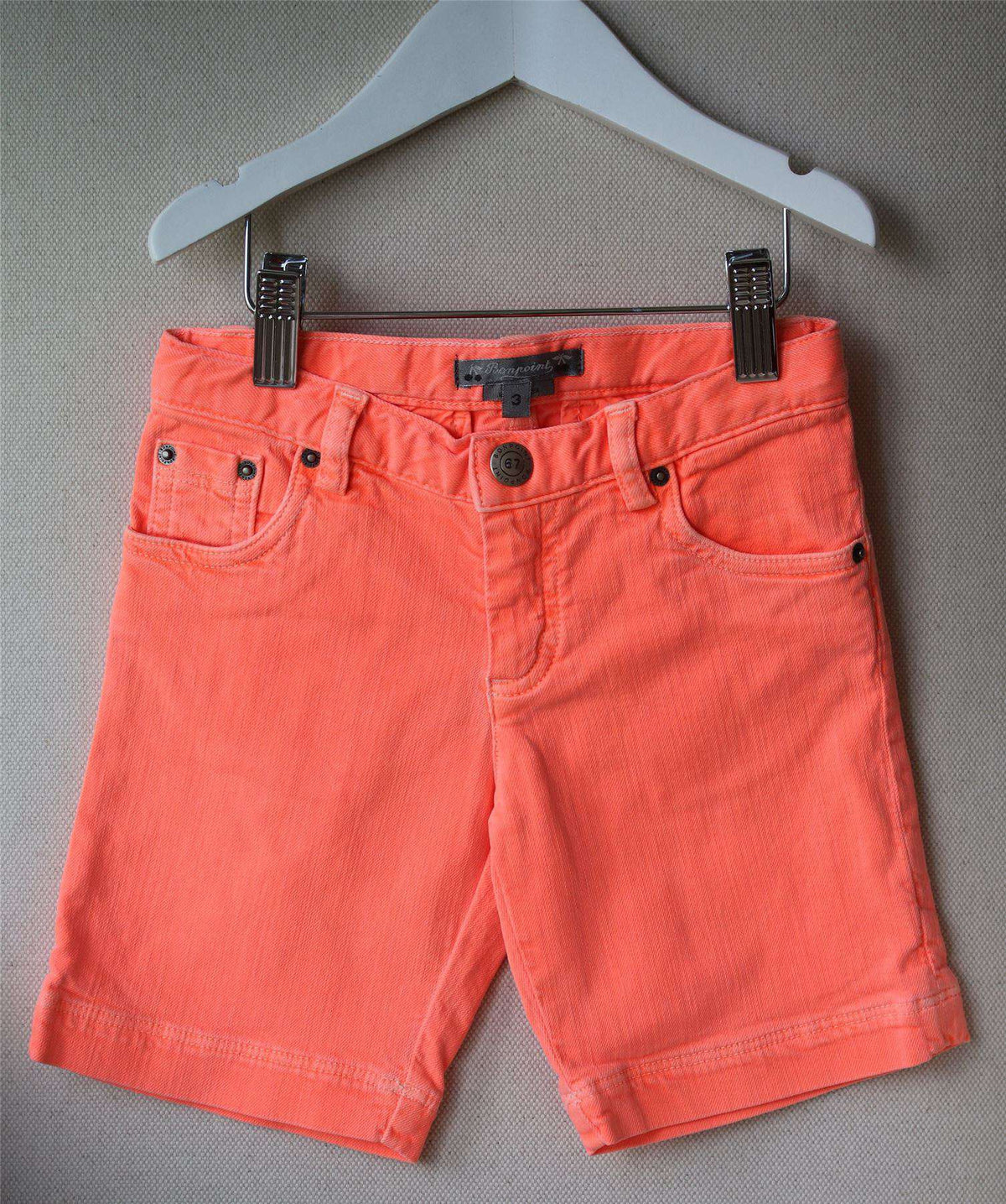 BONPOINT NEON ORANGE SHORTS 3 YEARS