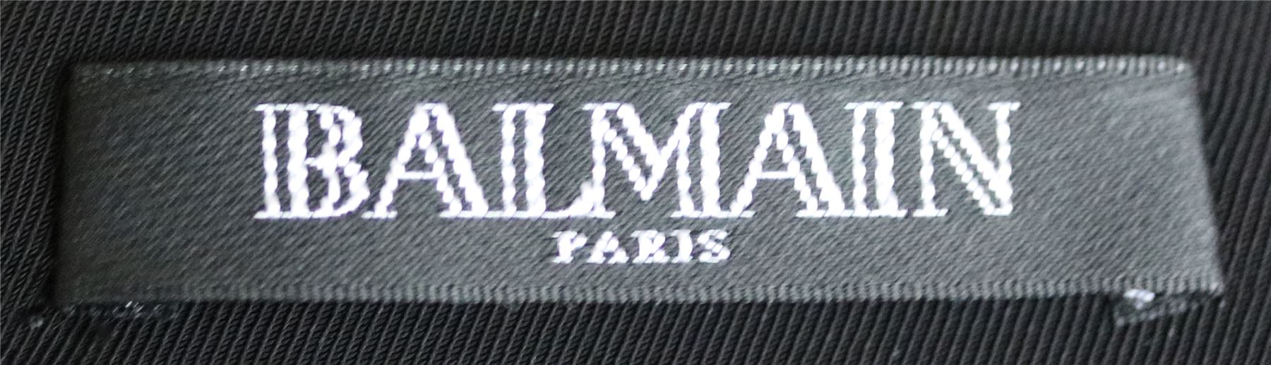 BALMAIN CRYSTAL EMBELLISHED V NECK MINI DRESS FR 40 UK 12