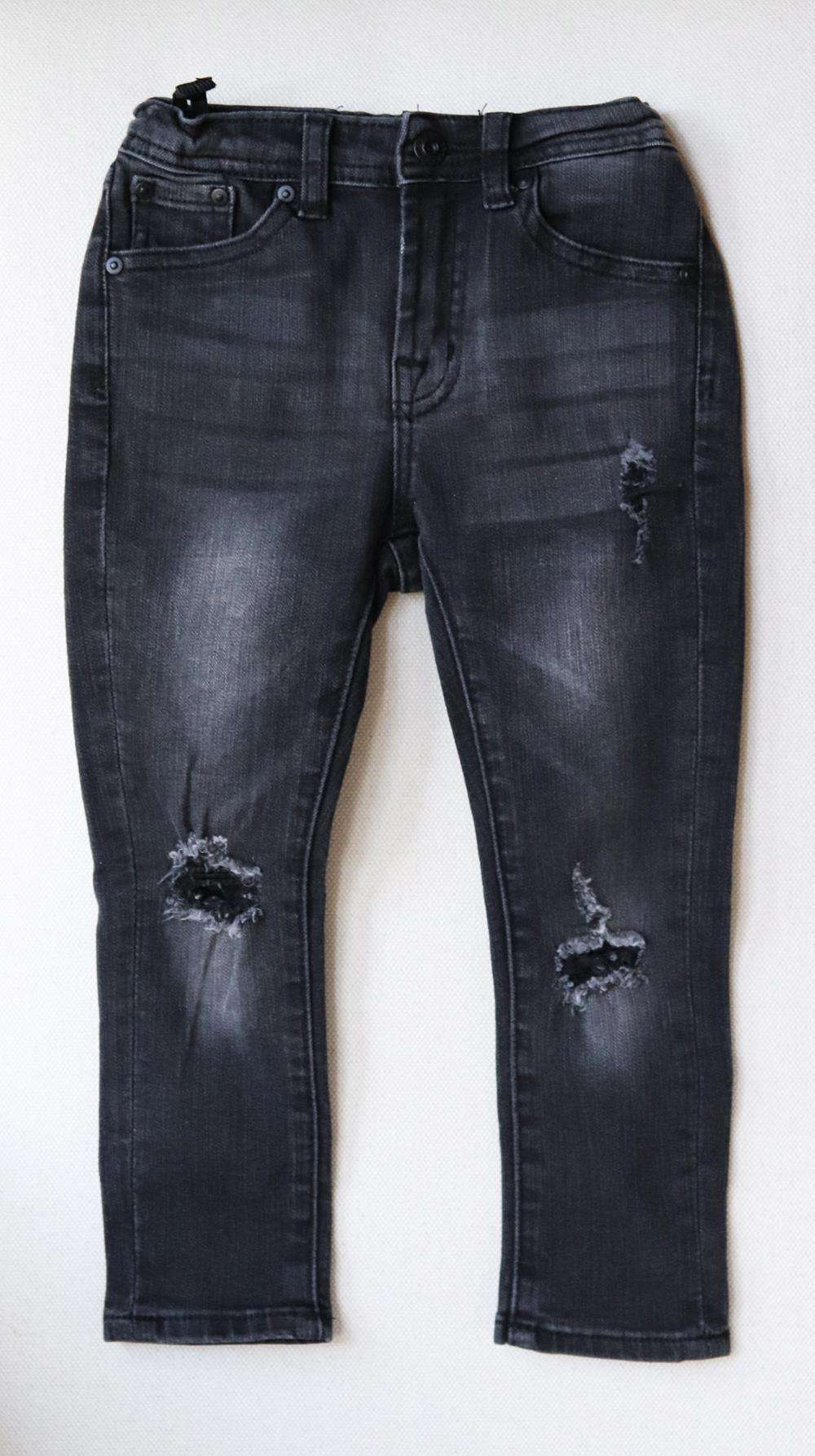 AG ADRIANO GOLDSCHMIED KIDS UNISEX DISTRESSED SKINNY JEANS 3 YEARS