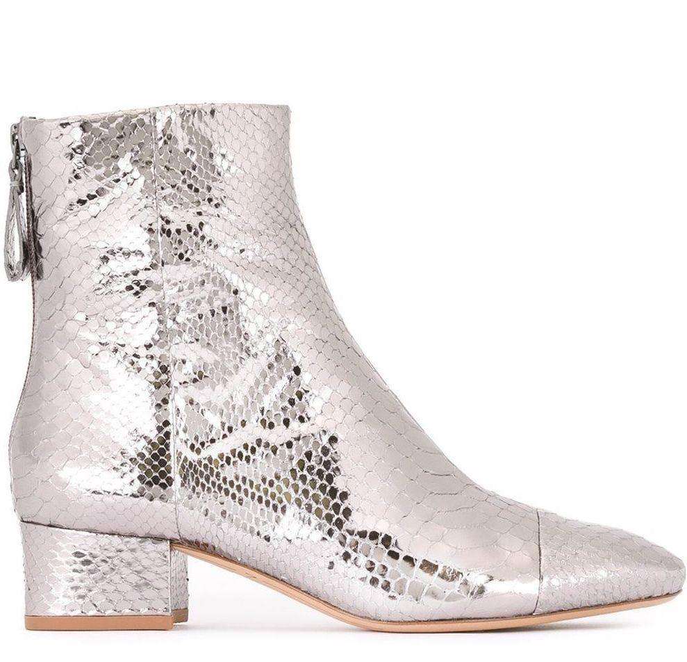 ALEXANDRE BIRMAN PYTHON LEATHER ANKLE BOOTS EU 38 UK 5 US 8