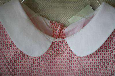 FENDI BABY PINK SILK FF DRESS WITH BLOOMERS 18 MONTHS