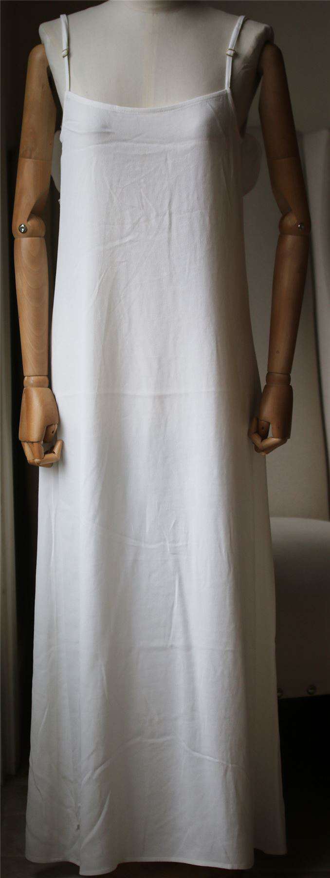 FLYNN SKYE RUFFLE SLIP MAXI DRESS XSMALL