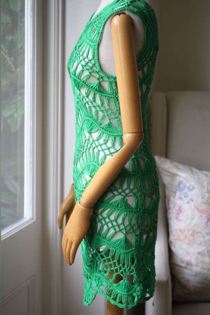 MELISSA ODABASH + JULIEN MACDONALD CINDY CROCHET BEACH DRESS SMALL