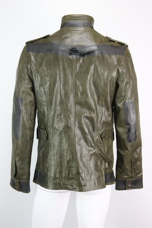 DOLCE AND GABBANA MEN'S LEATHER JACKET IT 48 UK/US CHEST 38