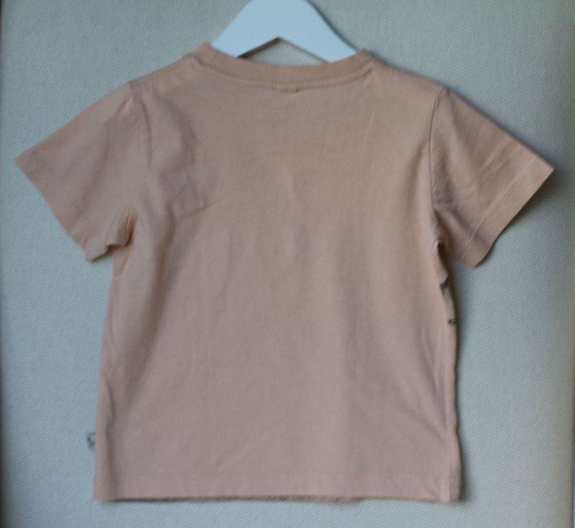 STELLA MCCARTNEY KIDS BABY GIRLS PEACH PINK HORSE PRINT ARLO TOP 3 YEARS