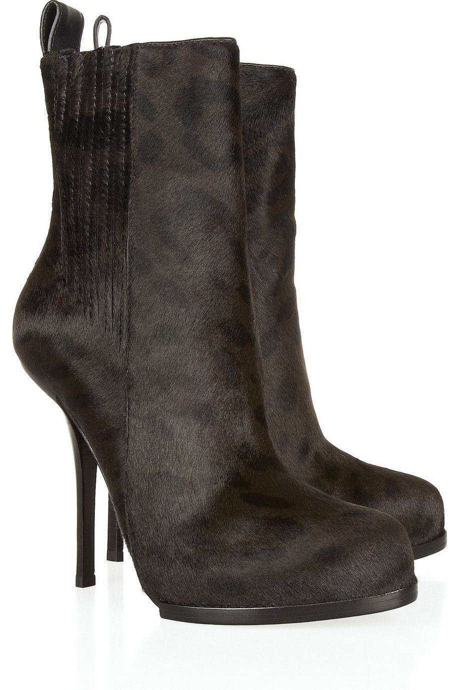 ALEXANDER WANG AYMELINE CALF HAIR BOOTS EU 38 UK 5