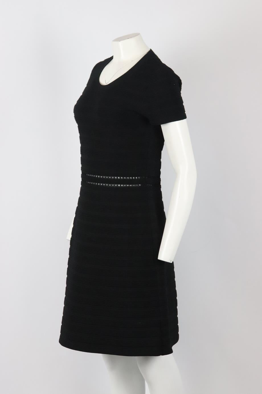 MICHAEL MICHAEL KORS RIBBED KNIT MINI DRESS LARGE