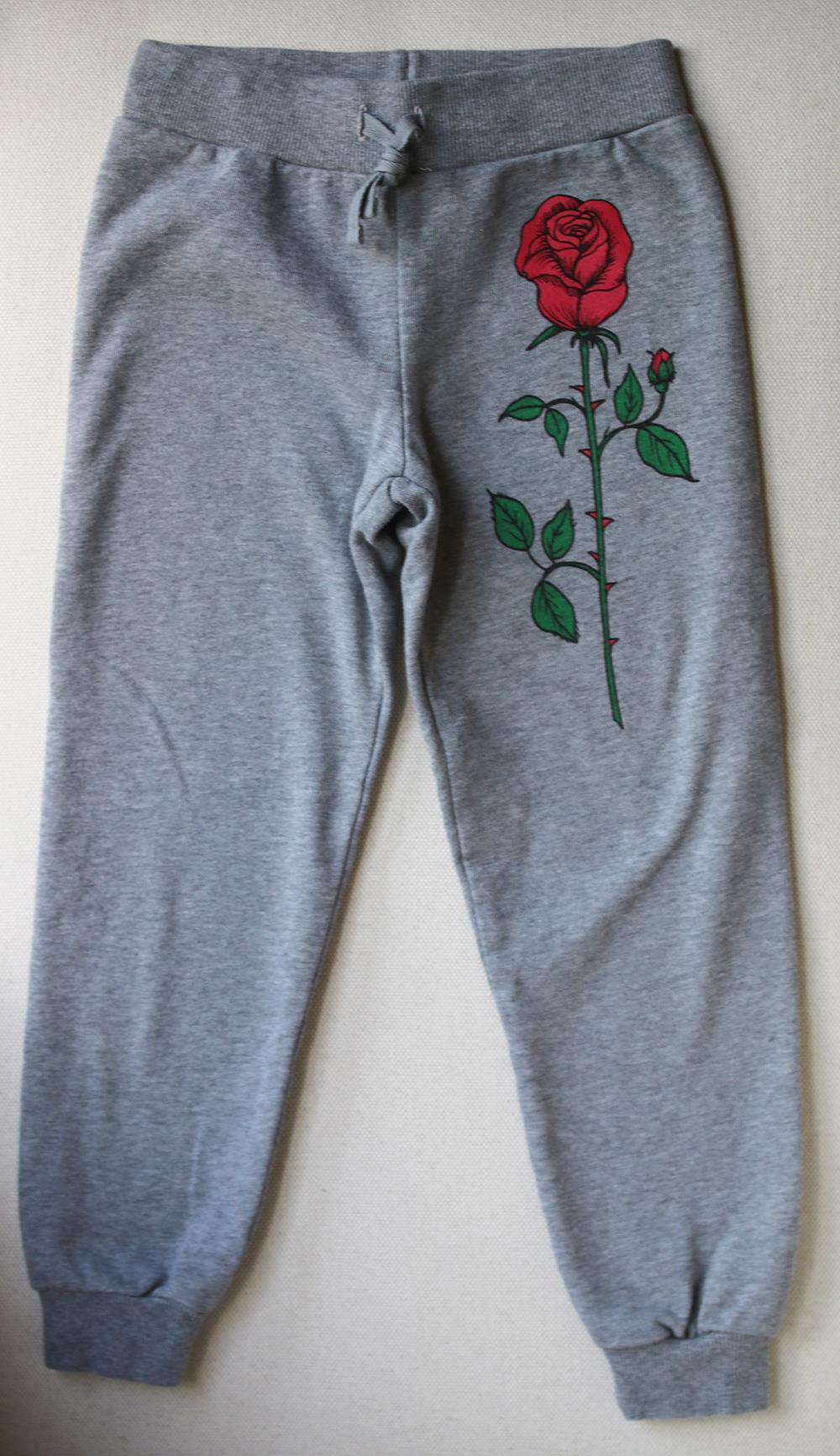 MINI RODINI KIDS ROSE PRINT COTTON TRACKSUIT 4-5 YEARS