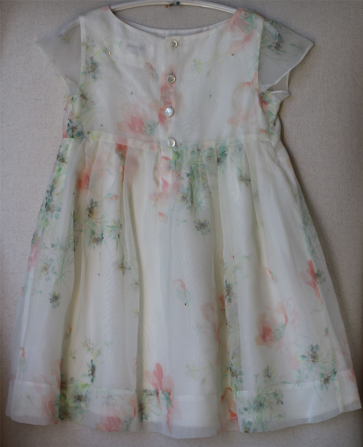BONPOINT COUTURE GIRLS FLORAL ELEGANCE DRESS 4 YEARS