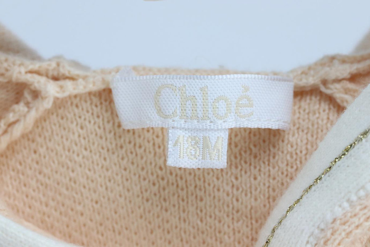 CHLOÉ BABY GIRLS COTTON CARDIGAN 18 MONTHS