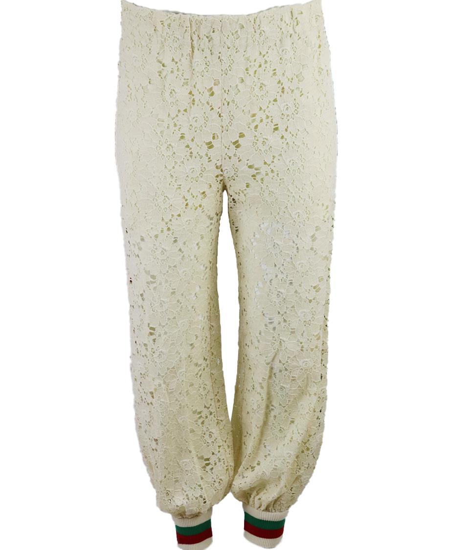 GUCCI CORDED LACE TRACK PANTS IT 38 UK 6
