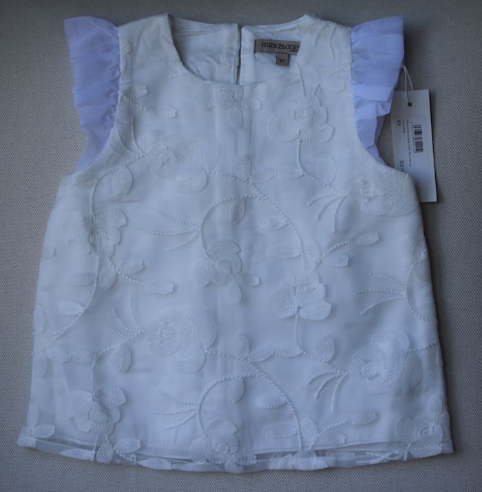HUCKLEBONES LONDON GIRLS FLORAL BLOUSE 6 YEARS