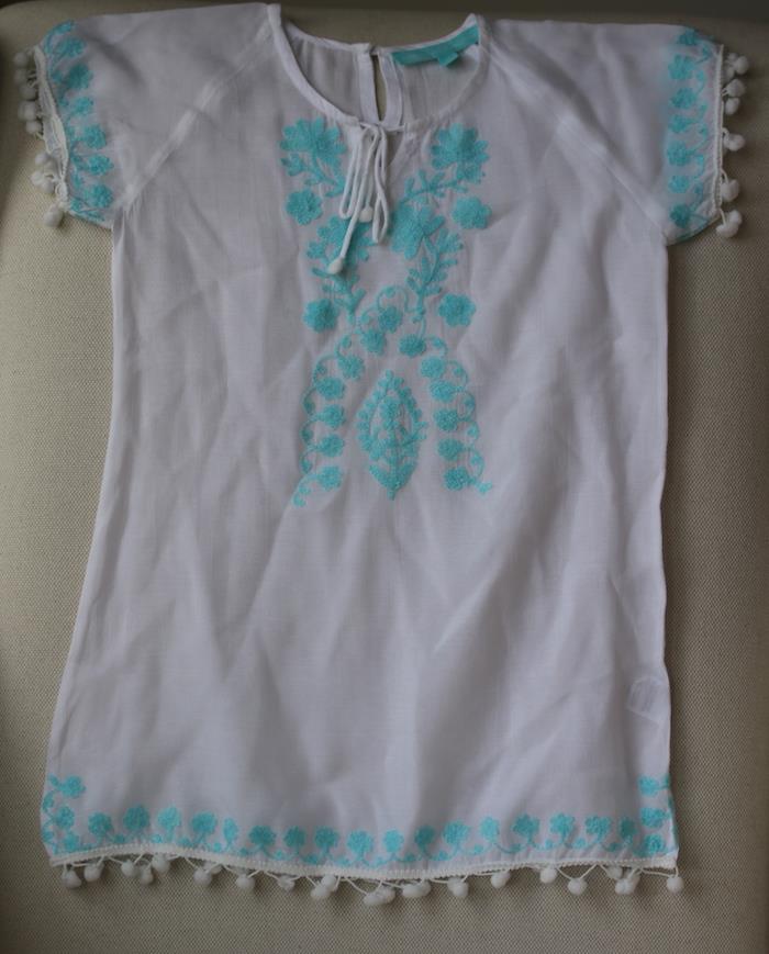 MELISSA ODABASH GIRLS WHITE SOPHIA KAFTAN 4 YEARS