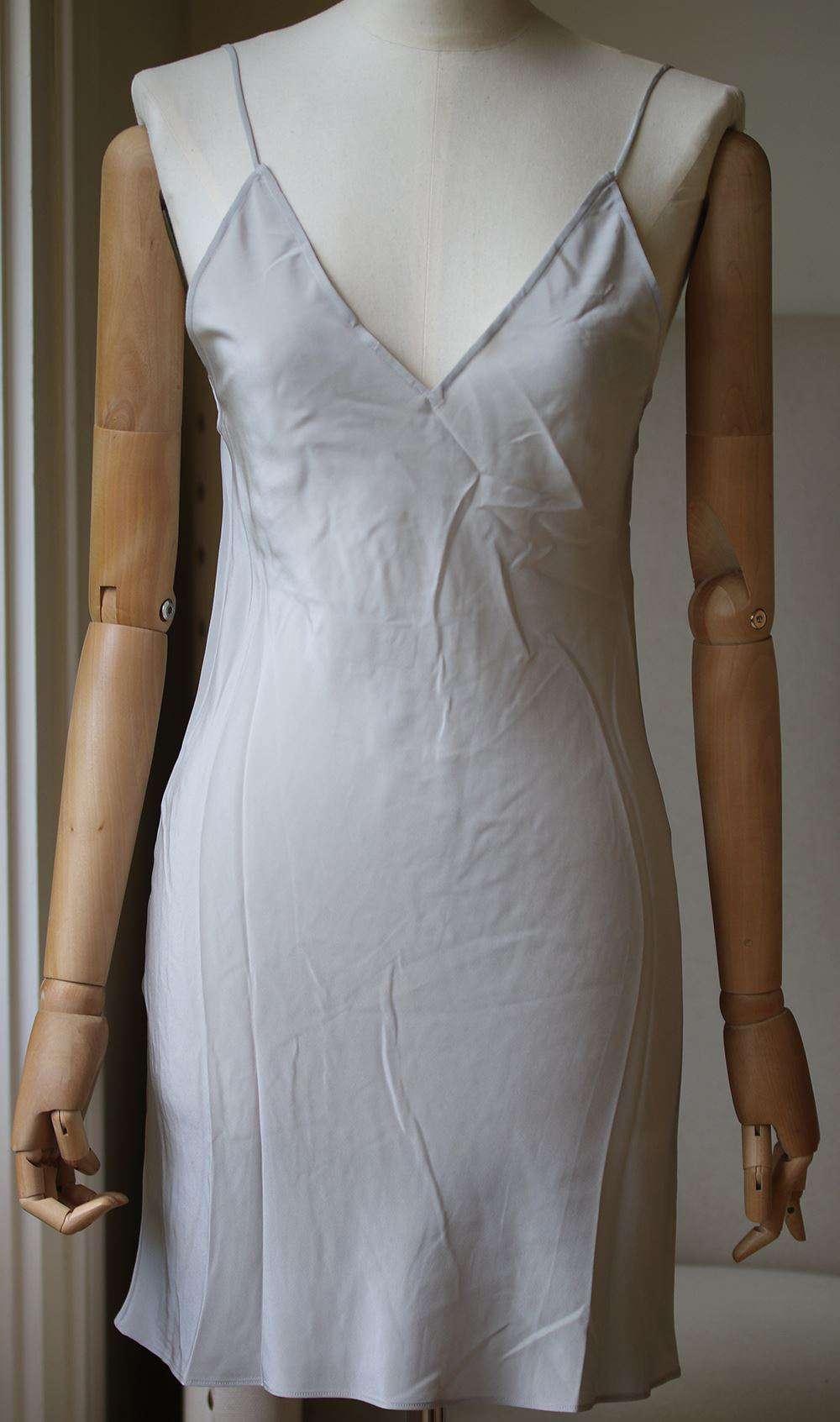 FLEUR DU MAL MINI SLIP DRESS XSMALL