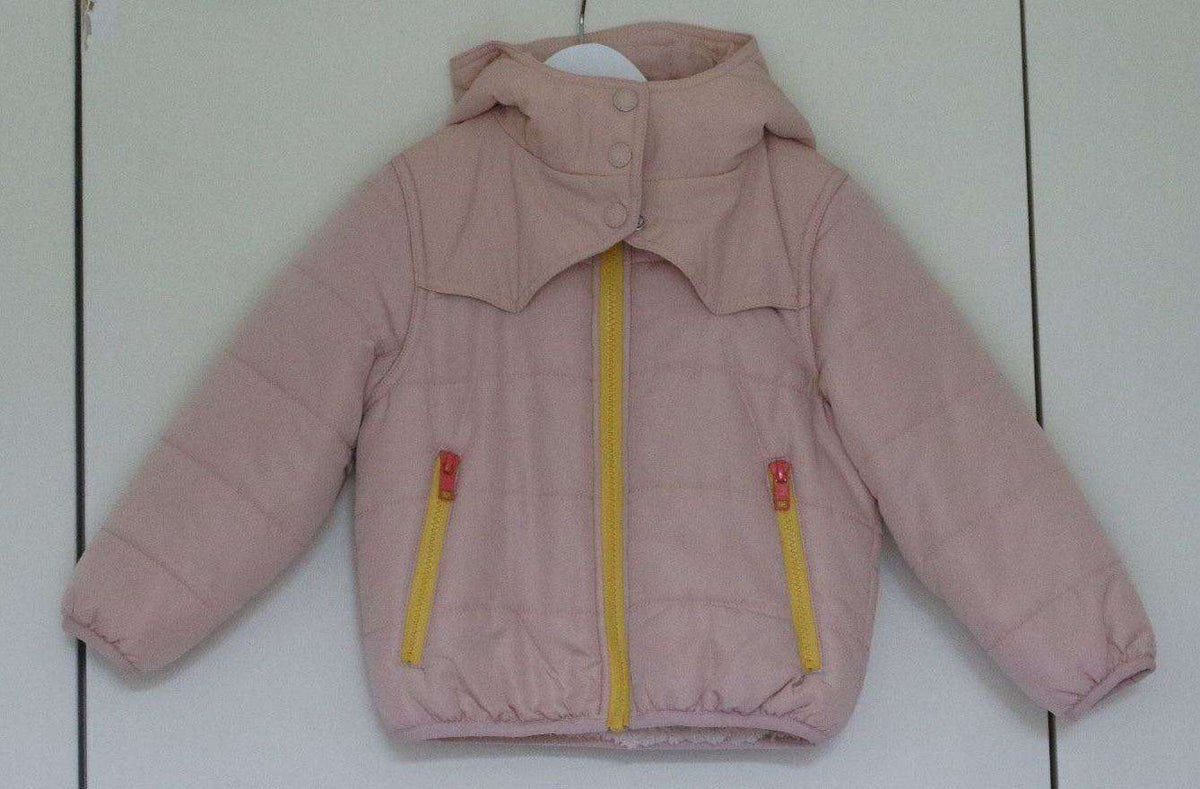 STELLA MCCARTNEY KIDS PEONY HUBERT PINK PUFFER JACKET 4 YEARS