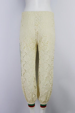 GUCCI CORDED LACE TRACK PANTS IT 38 UK 6