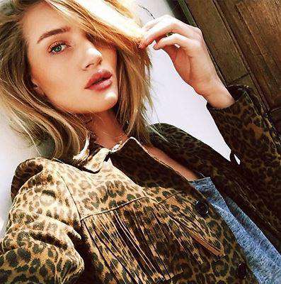 SAINT LAURENT CLASSIC CURTIS LEOPARD-PRINT FRINGE JACKET UK 8