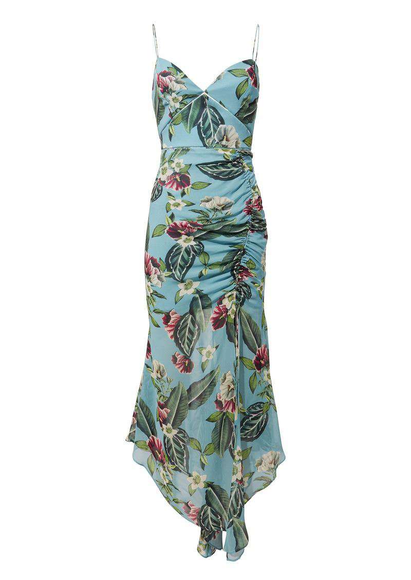 NICHOLAS EVA FLORAL PRINT DRAWSTRING DRESS UK 12