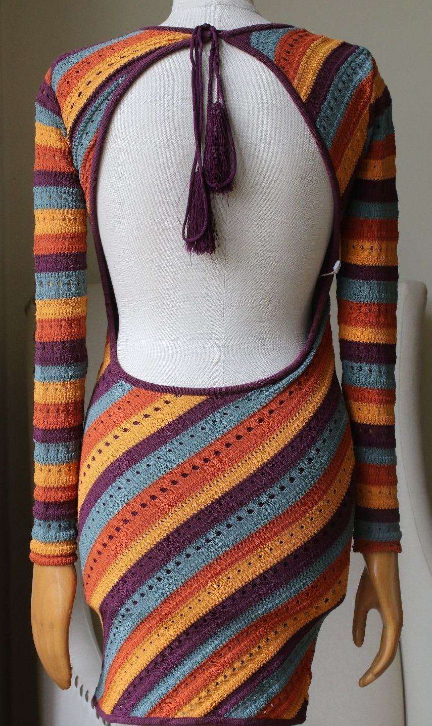 RONNY KOBO JULES STRIPE DRESS SMALL