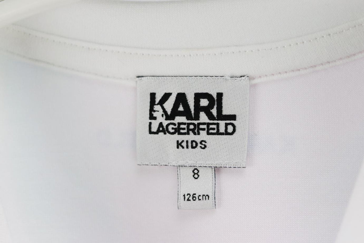 KARL LAGERFELD KIDS GIRLS JERSEY DRESS 8 YEARS