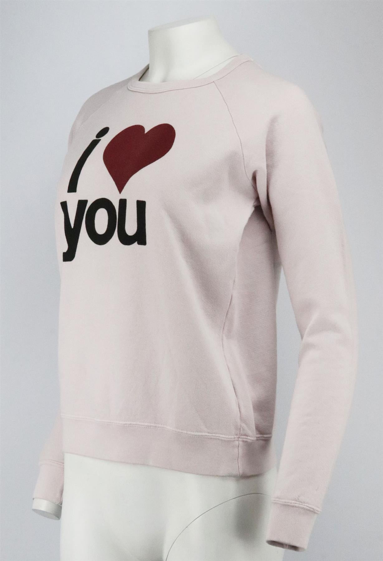 FREE CITY PRINTED COTTON JERSEY SWEATSHIRT SMALL